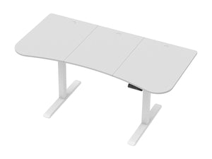 1-Motor Desk, Programmable with 3-Piece Curved Top