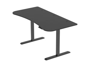 1-Motor Desk, Programmable with 3-Piece Curved Top