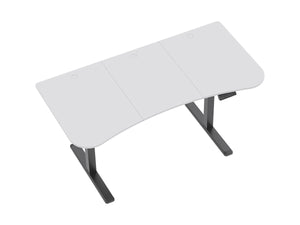 1-Motor Desk, Programmable with 3-Piece Curved Top