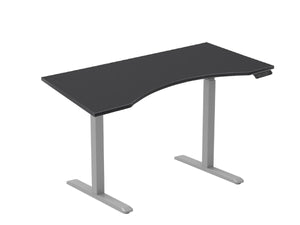 1-Motor Desk, Programmable with 5ft Curved Top.